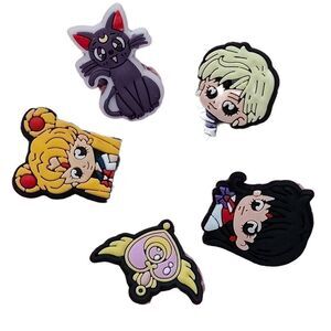 Sailor Moon 5 PC Croc Charm Jibitz Set